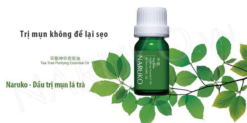 Review chấm mụn tràm trà Naruko Tea Tree Purifying Essential Oil